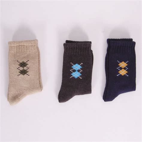 Calcetines con Cashmere Rombos .